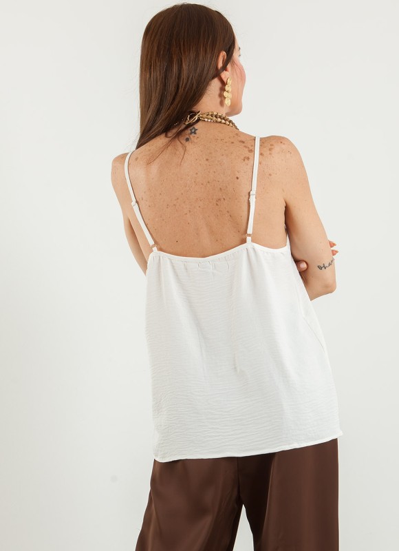 Blusa Tirantes Efecto Arrugado Mujer | Moda Femenina | Premonición.online