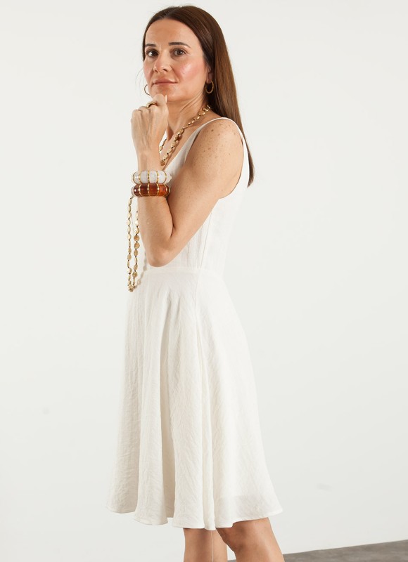 Vestido Tirantes Lino Evase Mujer | Premonición.online