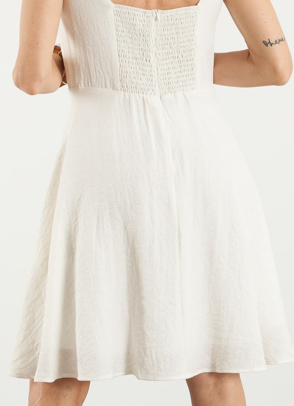 Vestido Tirantes Lino Evase Mujer | Premonición.online