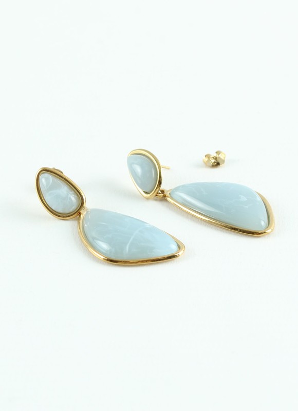 Pendientes Acero Inoxidable Mujer | Forma Gota Colores | Premonición.online