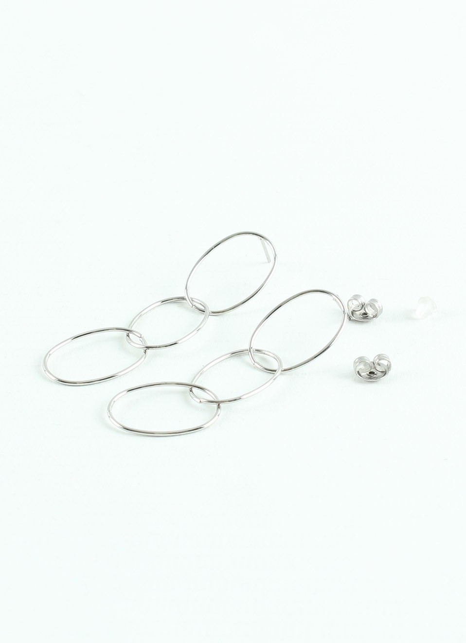 Pendientes Acero Inoxidable Plata Mujer | Premonición.online
