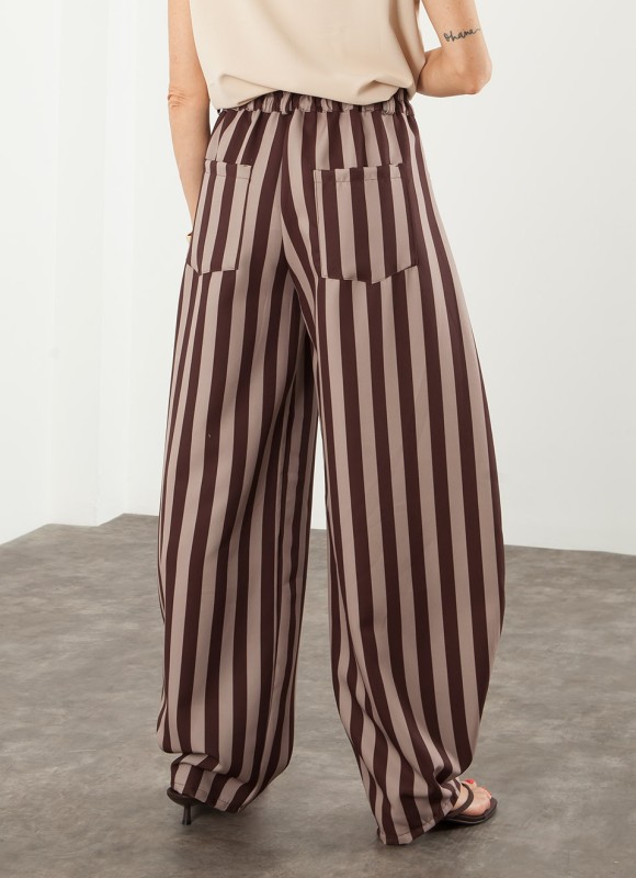 Pantalón balloon rayas