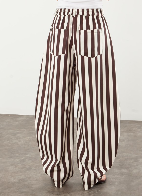 Pantalón balloon rayas