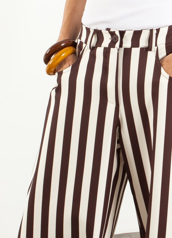 Pantalón balloon rayas