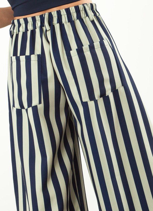 Pantalón balloon rayas