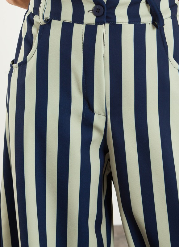 Pantalón balloon rayas