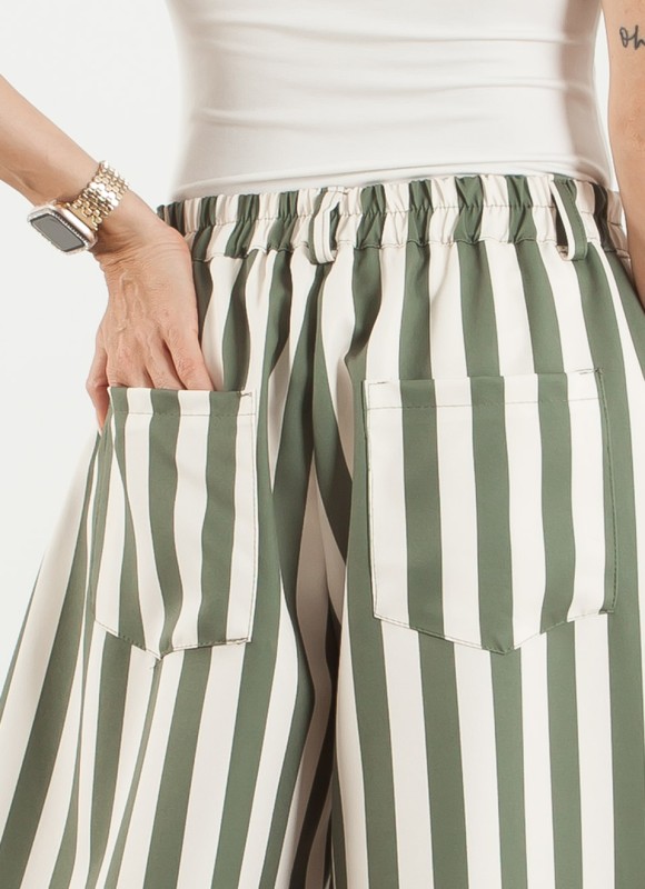 Pantalón balloon rayas
