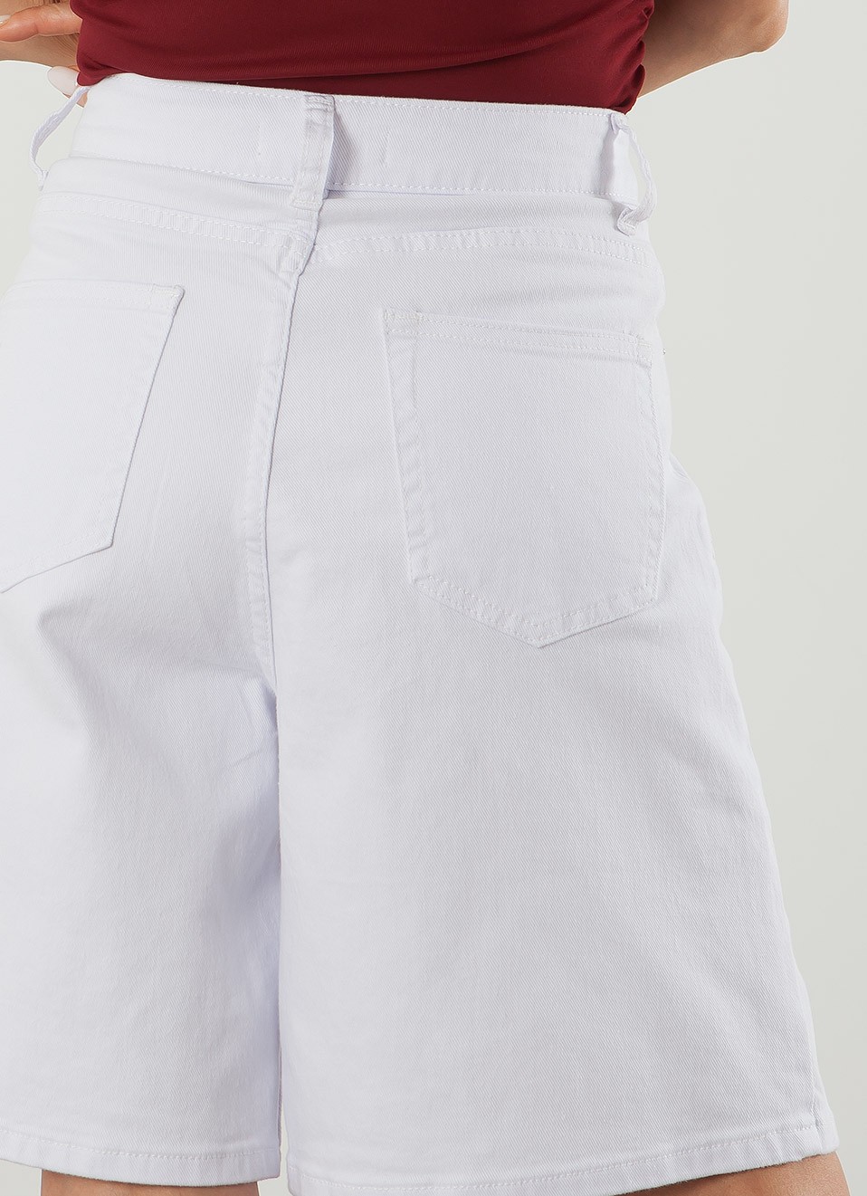 Bermuda Vaquera Blanca Mujer | Moda Femenina | Premonición.online