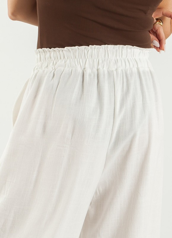 Pantalón Culotte de Lino Mujer | Moda Femenina | Premonición.online