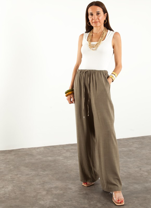 Pantalón Lino Mujer | 4 Colores | 17€ | Premonición.online