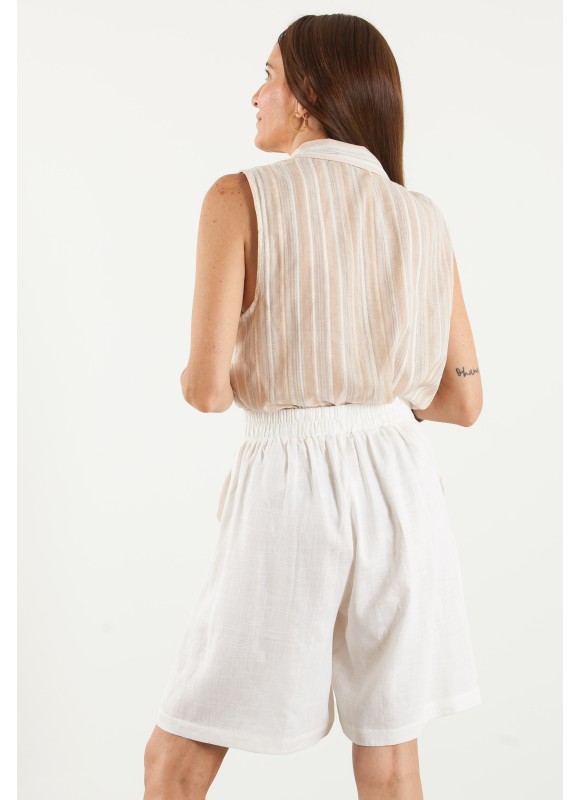 Bermuda de Lino Mujer | 4 Colores | 15€ | Nueva Colección | Premonición.online