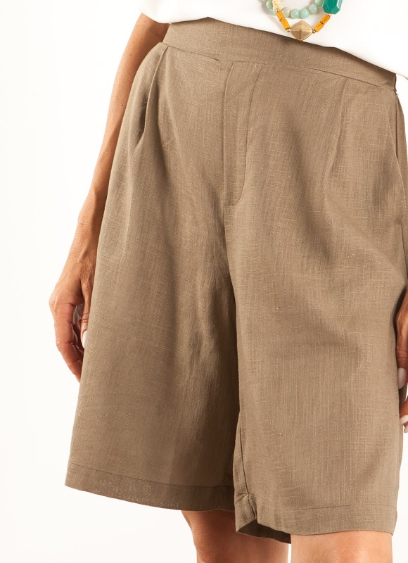 Bermuda de Lino Mujer | 4 Colores | 15€ | Nueva Colección | Premonición.online