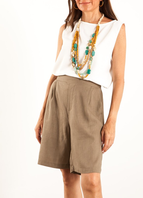 Bermuda de Lino Mujer | 4 Colores | 15€ | Nueva Colección | Premonición.online