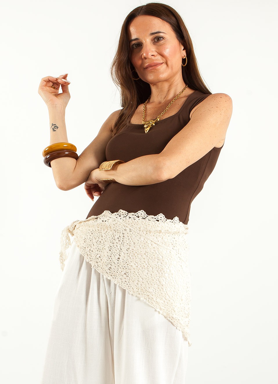 Pañuelo crochet  para Cintura Mujer | Moda Femenina | Premonición.online