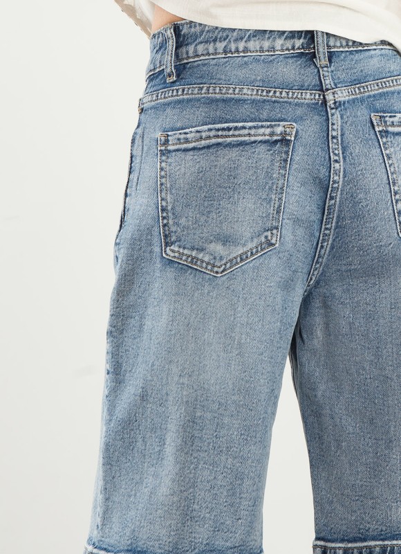 Bermuda Vaquera Larga Mujer | Moda Femenina | Premonición.online