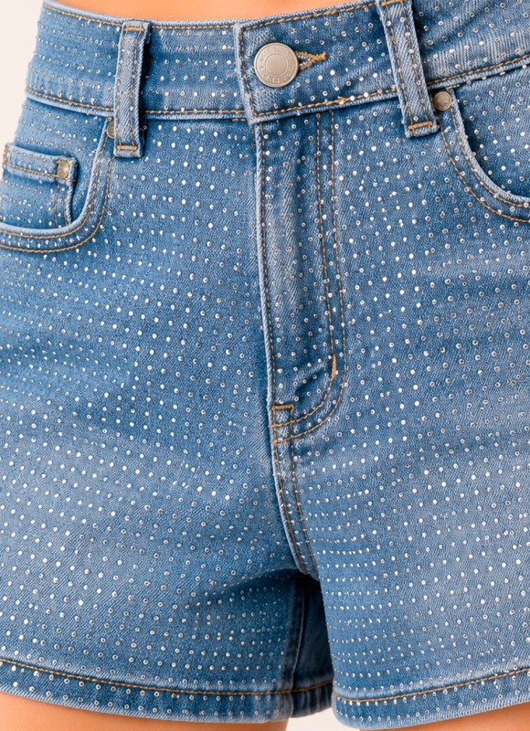 Shorts con strass
