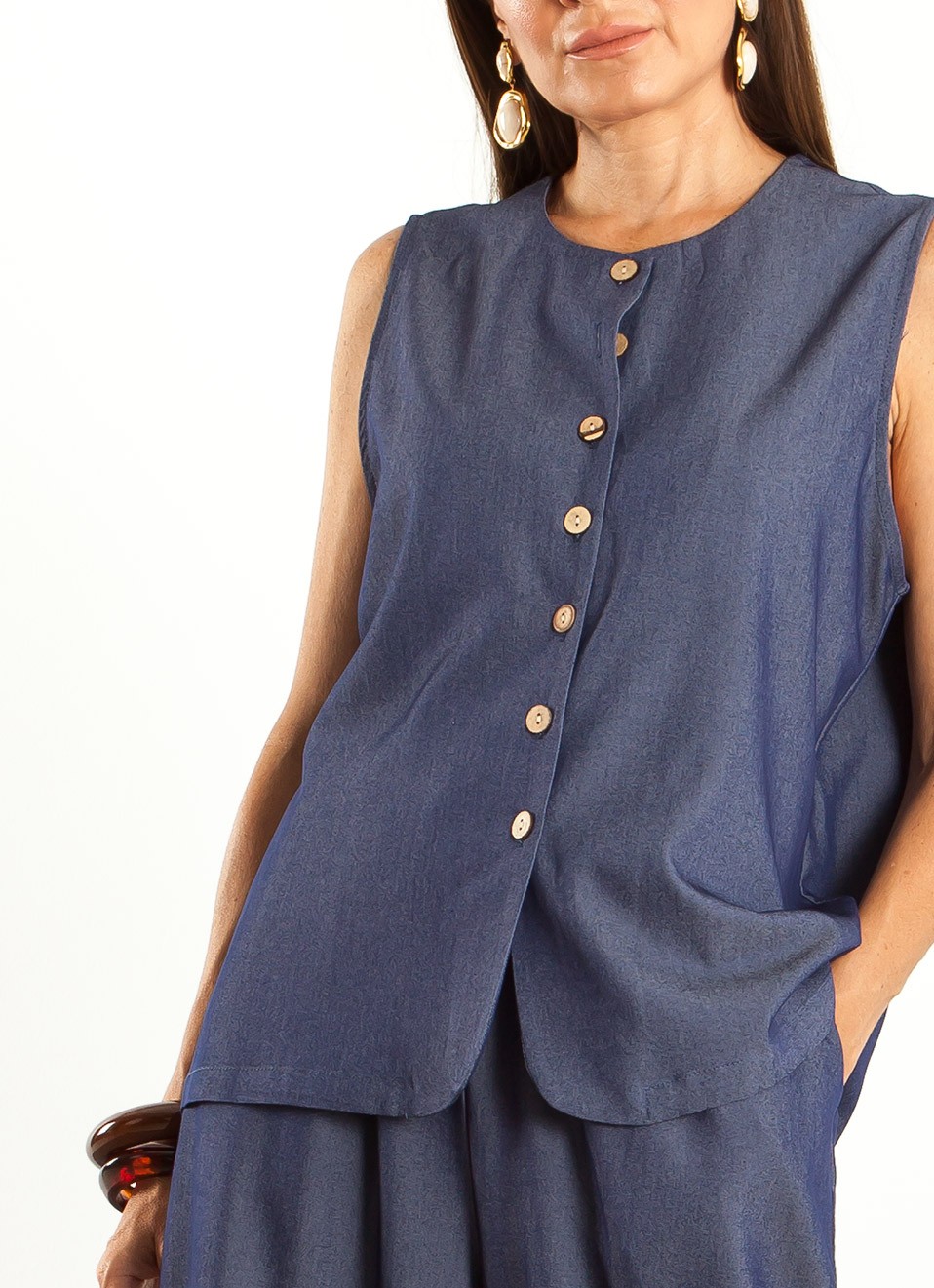 Conjunto Pantalón y Chaleco Vaquero Mujer | Moda Verano | Premonición.online