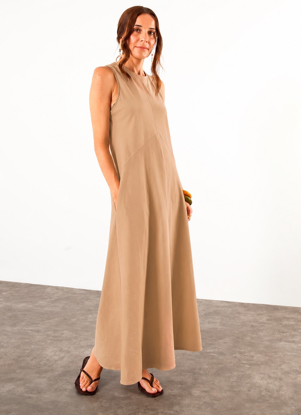 Vestido largo tirantes