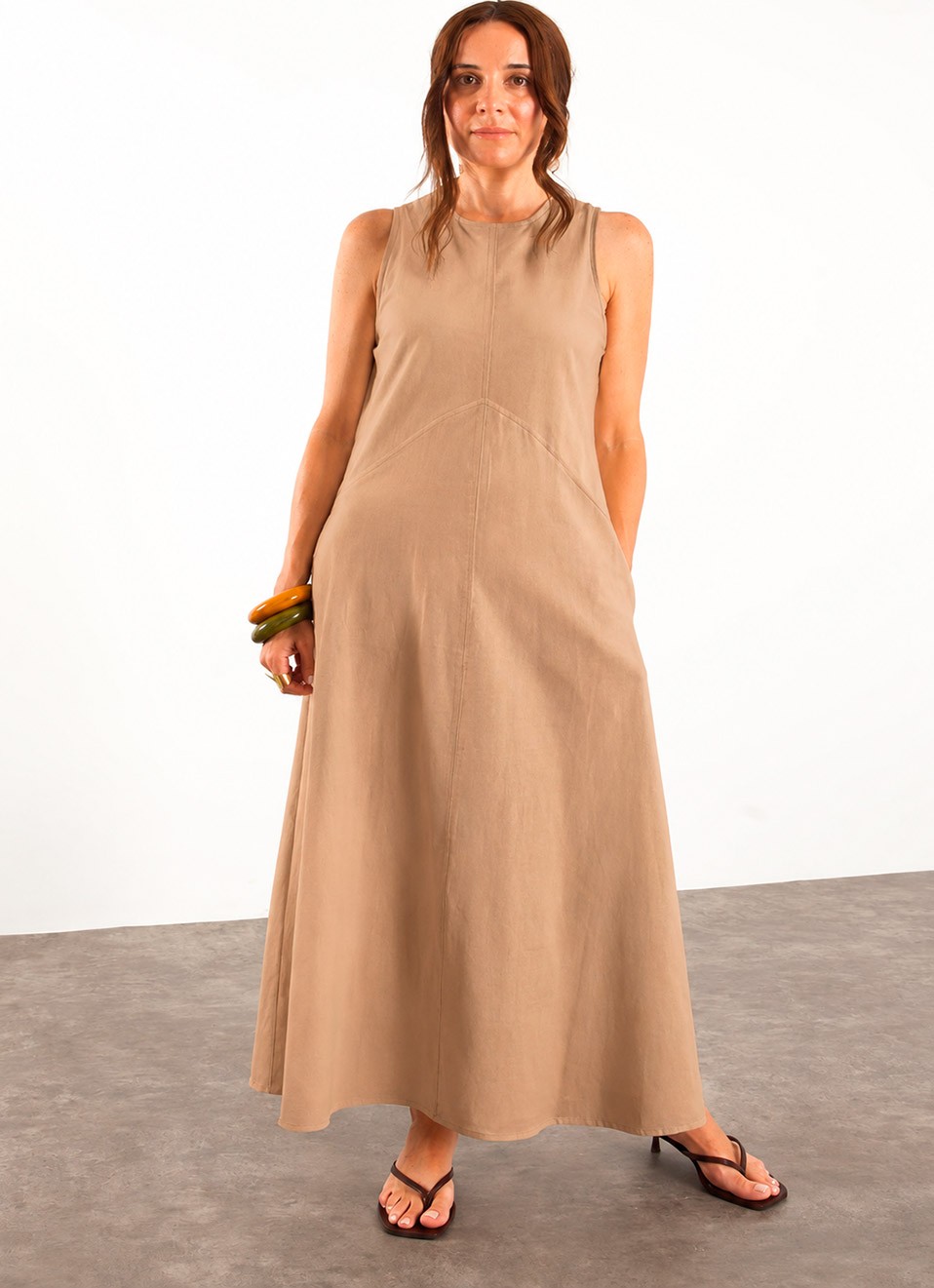 Vestido largo tirantes