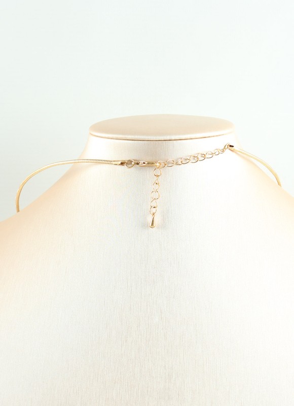 Choker Dorado con Bolas Metálicas Mujer | Moda | Premonición.online