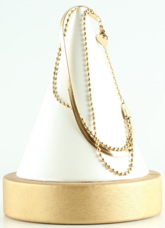 Pulsera Dorada Acero Inoxidable Mujer | Desde 3€ | Premonición.online