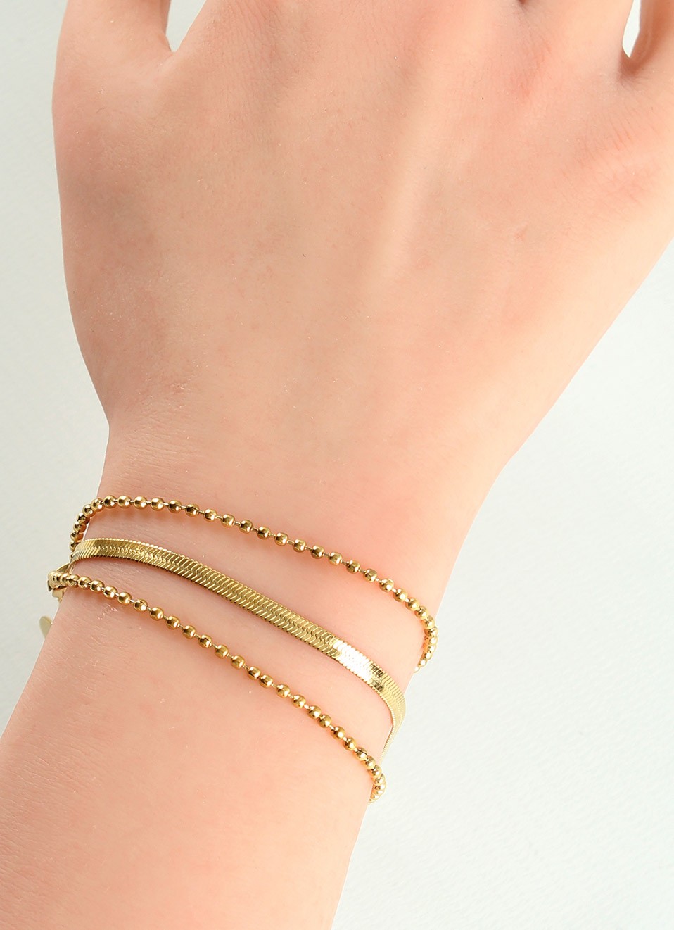 Pulsera Dorada Acero Inoxidable Mujer | Desde 3€ | Premonición.online