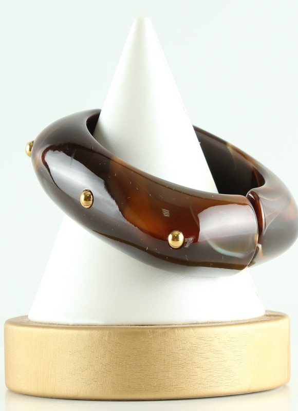 Pulsera Acero Marrón y Beige Mujer | Bisutería | Premonición.online