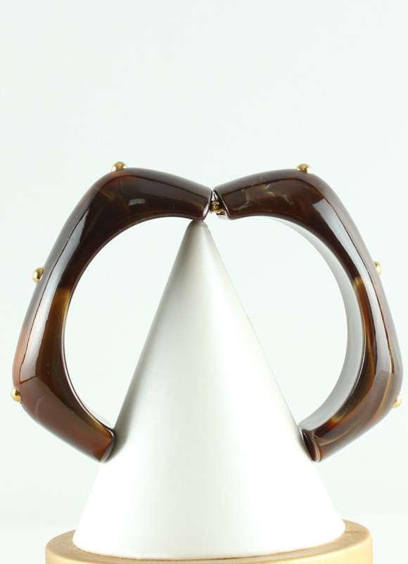 Pulsera Acero Marrón y Beige Mujer | Bisutería | Premonición.online