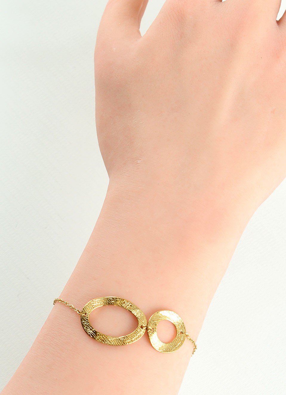 Pulsera Dorada Acero Inoxidable Mujer | Bisutería | Premonición.online