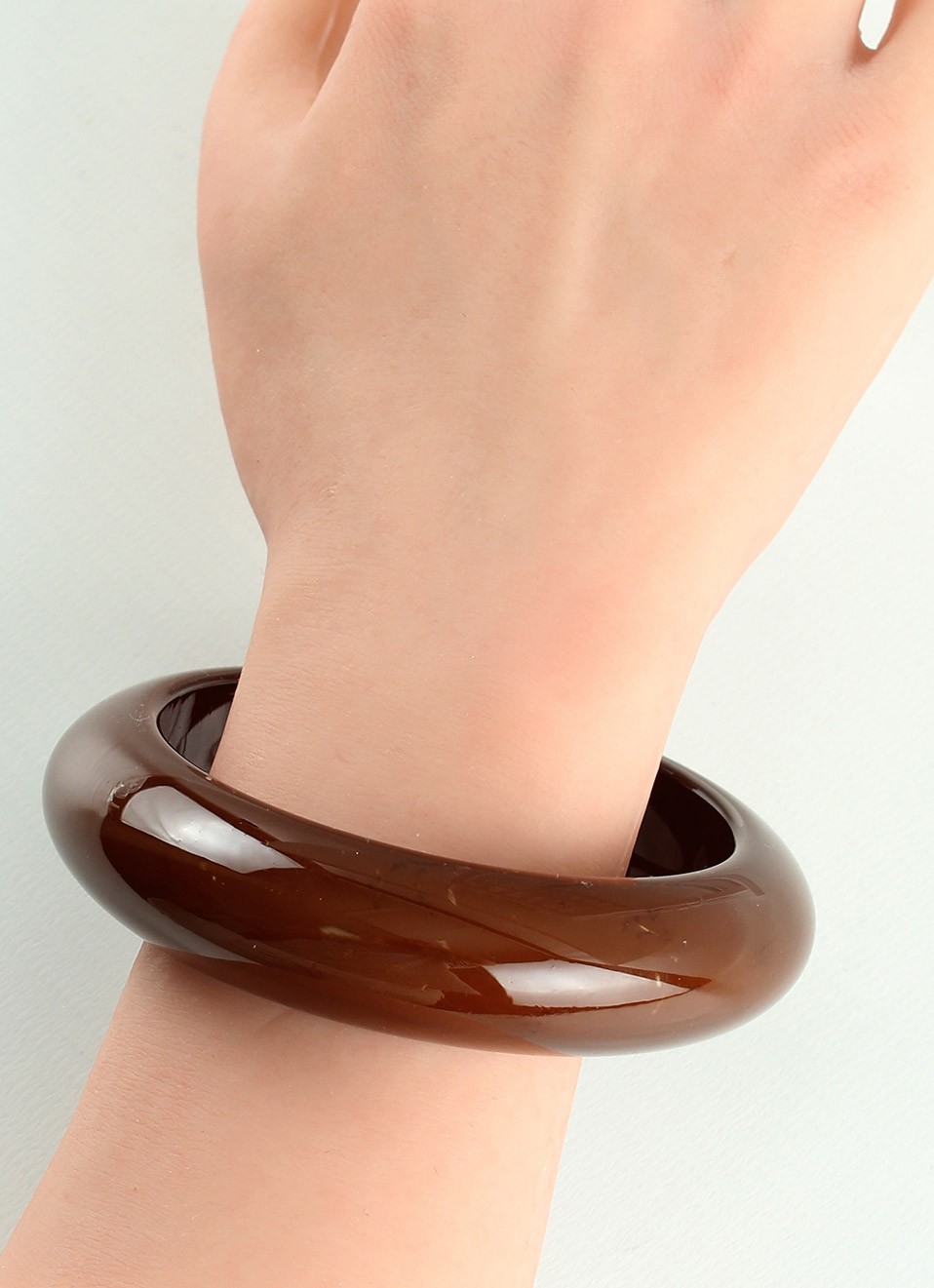 Pulsera Resina Marrón Chocolate Mujer | Bisutería | Premonición.online