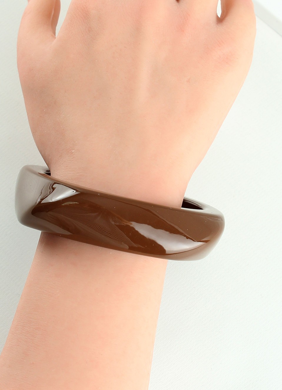 Pulsera Resina Marrón Chocolate Mujer | Bisutería | Premonición.online