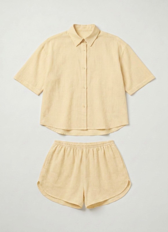Conjunto Camisa y Short de Lino Mujer | Moda Verano | Premonición.online