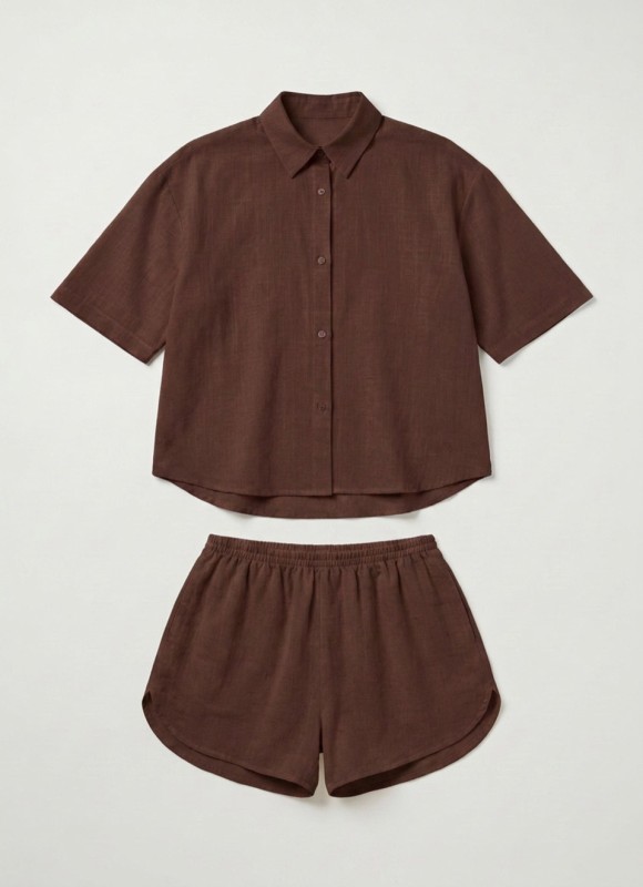 Conjunto Camisa y Short de Lino Mujer | Moda Verano | Premonición.online