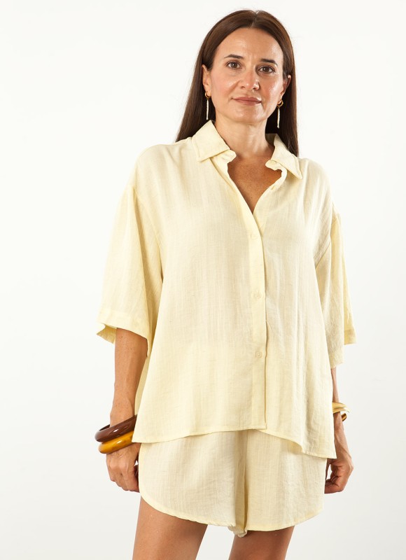 Conjunto Camisa y Short de Lino Mujer | Moda Verano | Premonición.online