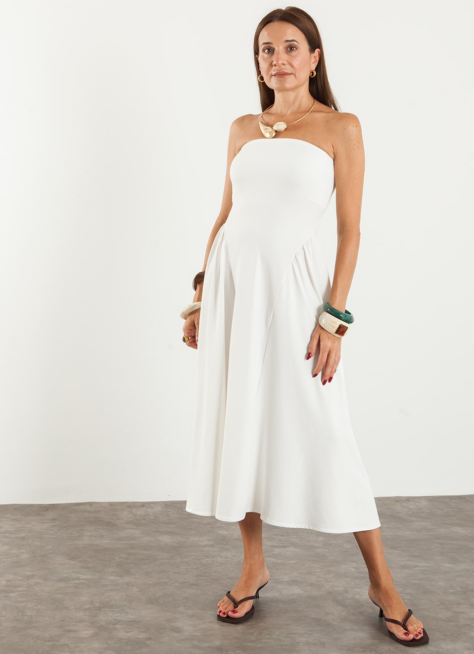 Vestido Palabra de Honor Mujer | Moda Verano | Premonición.online