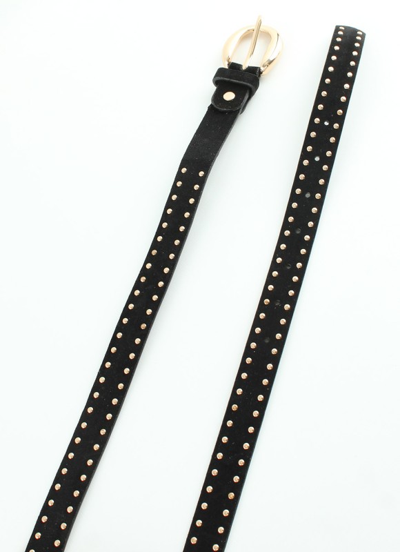 Cinturón con Tachas Marrón y Negro Mujer | Moda | Premonición.online