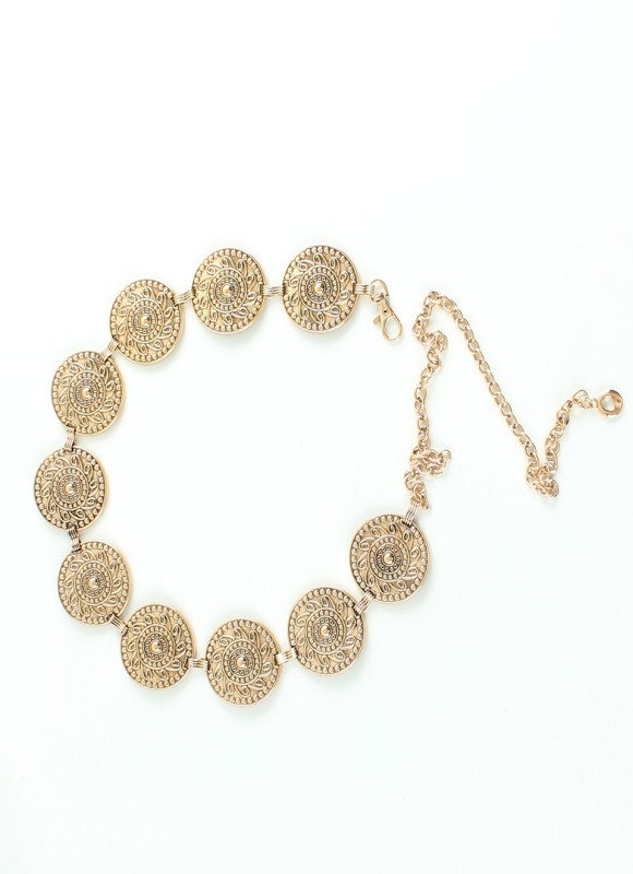 Cinturón Metal Dorado con Círculos Vintage | Mujer | Premonición.online
