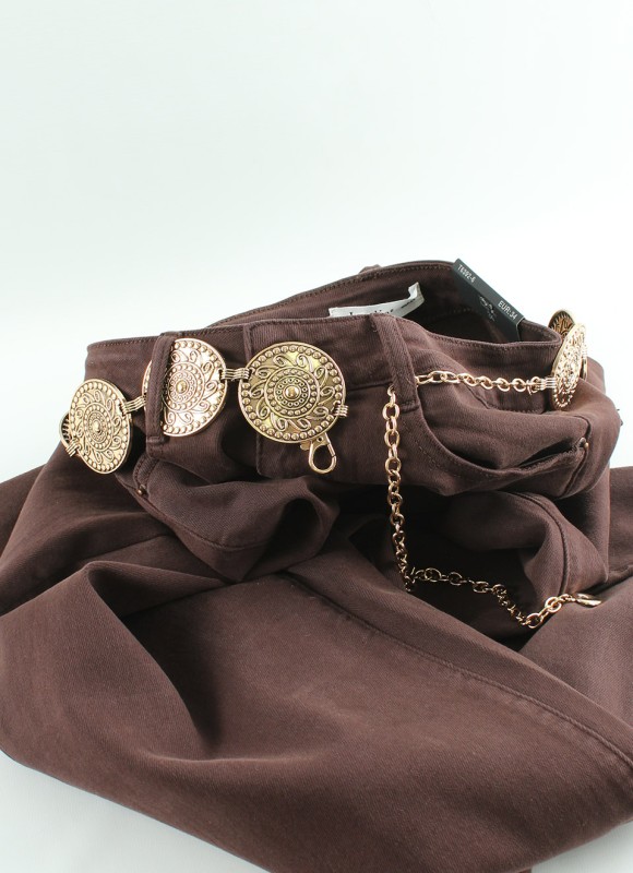 Cinturón Metal Dorado con Círculos Vintage | Mujer | Premonición.online