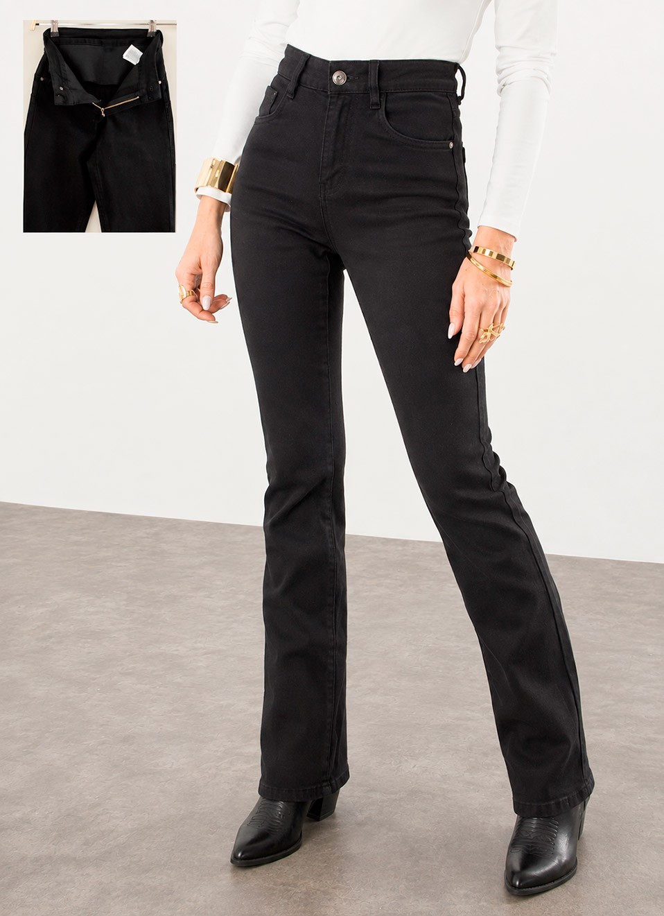 Jeans flare reductor push up