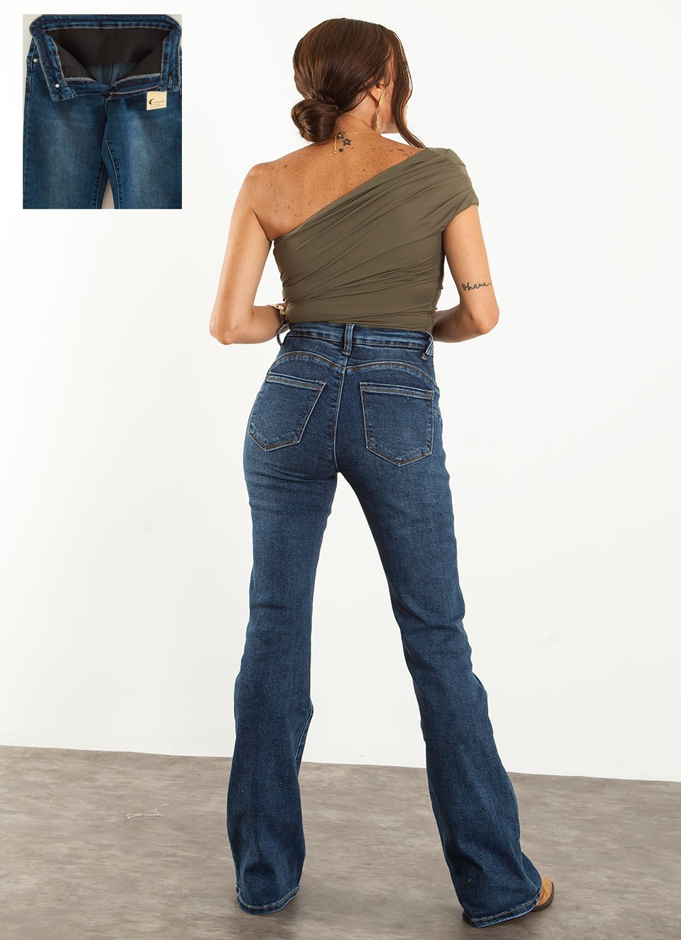 Vaqueros Campana con Faja Reductora Mujer | Estilizan | Premonición.online