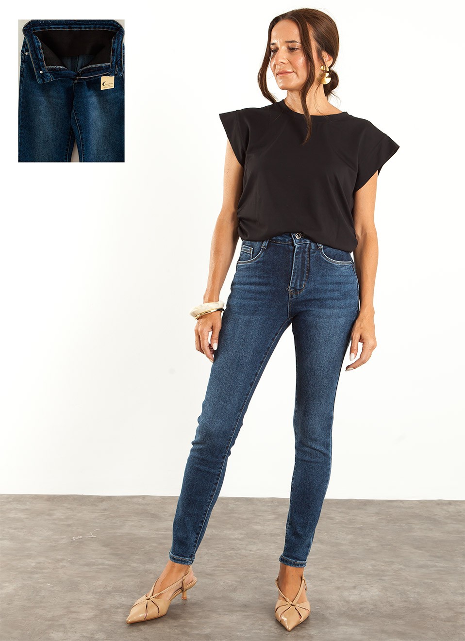 Vaqueros Skinny con Faja Reductora Mujer | Estilizan | Premonición.online