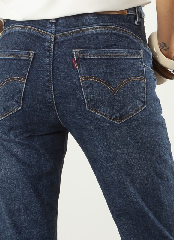 Vaqueros Rectos Tobilleros con Faja Reductora | Mujer | Premonición.online
