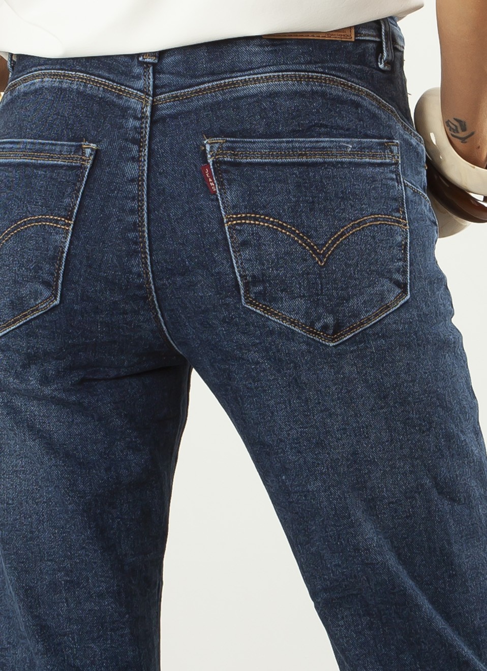 Vaqueros Rectos Tobilleros con Faja Reductora | Mujer | Premonición.online