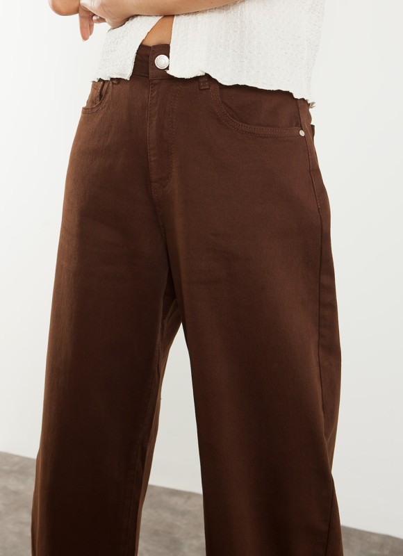 Jeans Banana Marrón Chocolate Mujer | Moda | Premonición.online