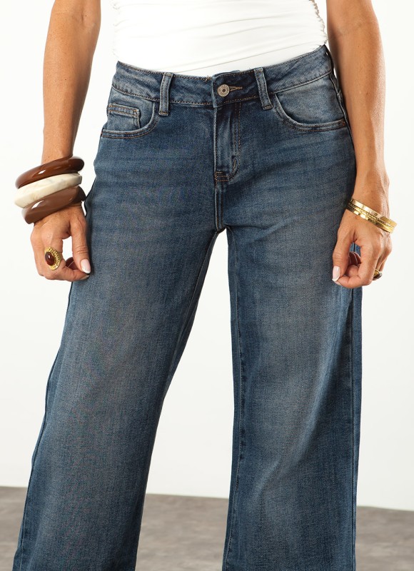 Jeans Wide Leg Low Waist Mujer | Moda Vaquera | Premonición.online
