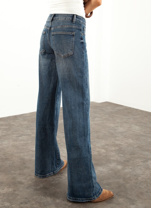 Jeans Wide Leg Low Waist Mujer | Moda Vaquera | Premonición.online