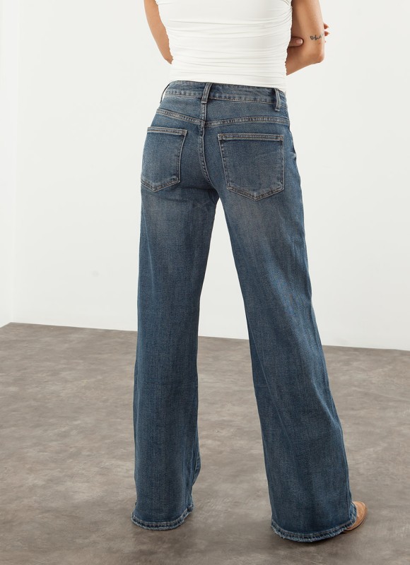 Jeans Wide Leg Low Waist Mujer | Moda Vaquera | Premonición.online