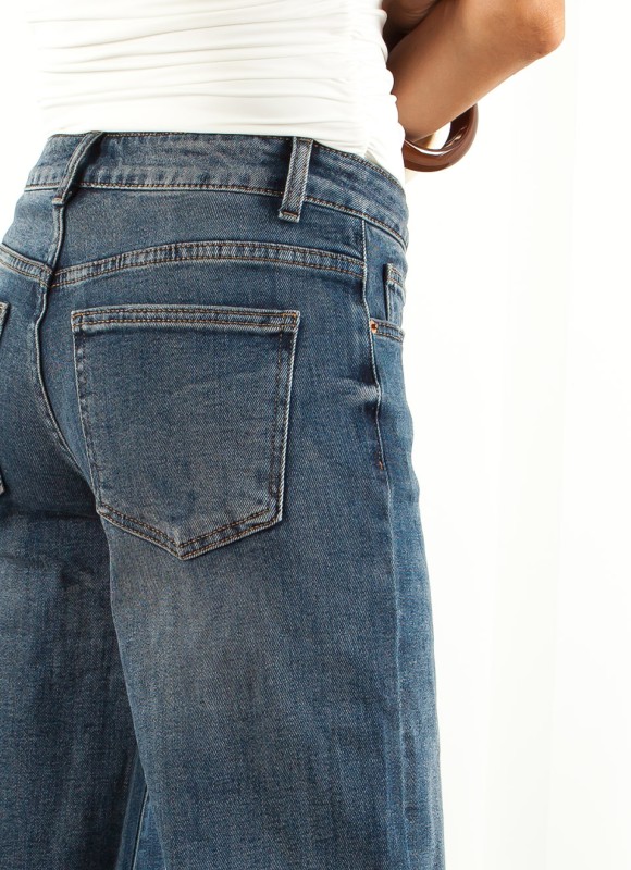 Jeans Wide Leg Low Waist Mujer | Moda Vaquera | Premonición.online