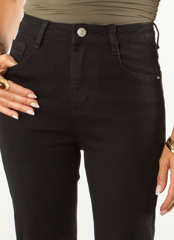 Jeans Flare Negro con Licra Mujer | Moda | Premonición.online