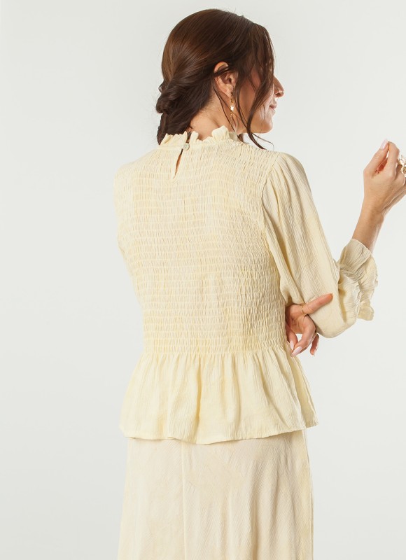 Blusa nido de abeja